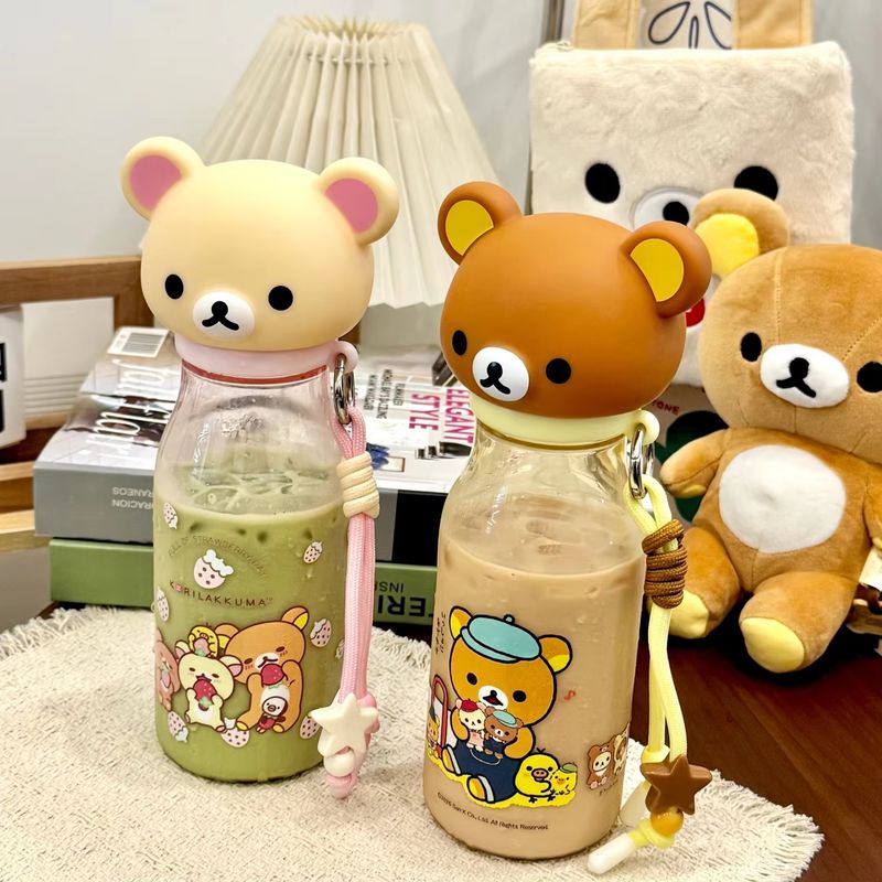 Travel Accessories Bottles - Rilakkuma Water Bottle 560Ml Tritan Portable