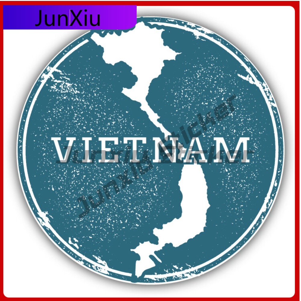 Travel Accessories Vietnam - Vietnam Map Creative Sticker Travel Stamp
