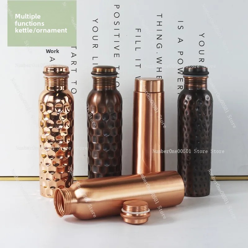 Portable Travel Kettle - Imported pure copper handmade water bottle