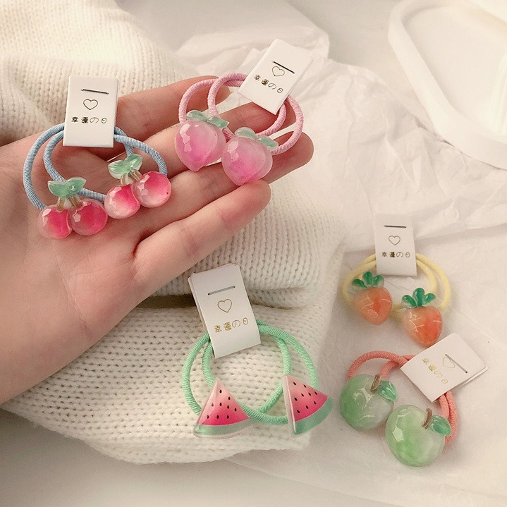 Kids Carrot Hair Ties 5 Pair N - Travel Accessories For 4 Year Old recension och pris