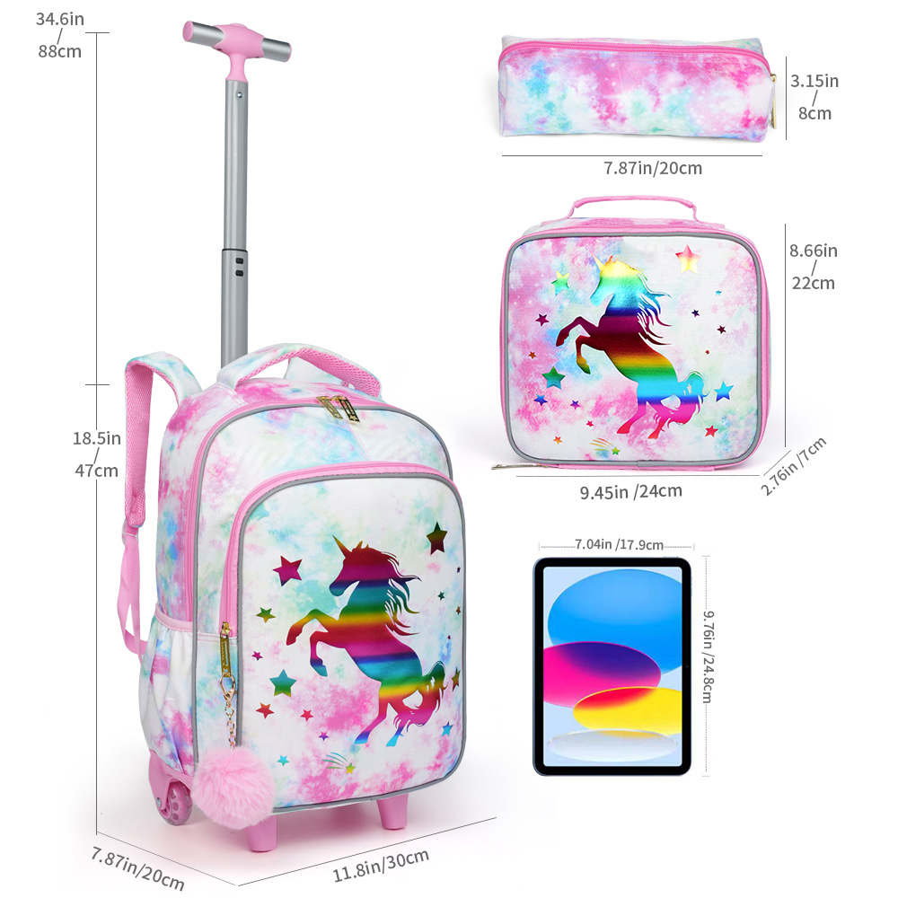 3PCS Kids Travel Bag, Luggage  - Travel Accessories Pink recension och pris