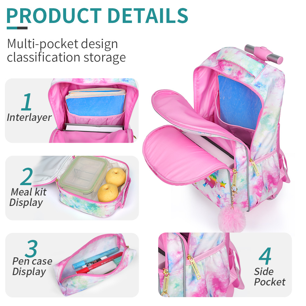 3PCS Kids Travel Bag, Luggage  - Travel Accessories Pink recension och pris
