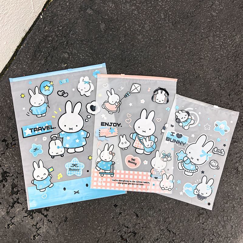 Kawaii Miffy Cartoon Storage B - Travel Accessories Pink recension och pris