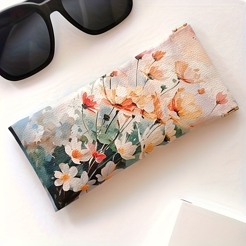 1pc Glasses Case, Faux Leather - Travel Accessories Pouch For Women recension och pris