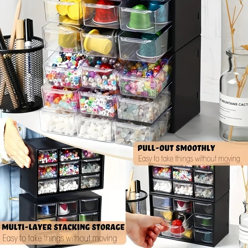 1pc Dustproof Multi-Grid Deskt - Accessories Travel Jewelry Box recension och pris