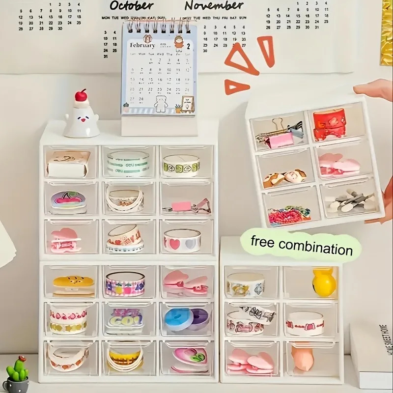 1pc Dustproof Multi-Grid Deskt - Accessories Travel Jewelry Box recension och pris