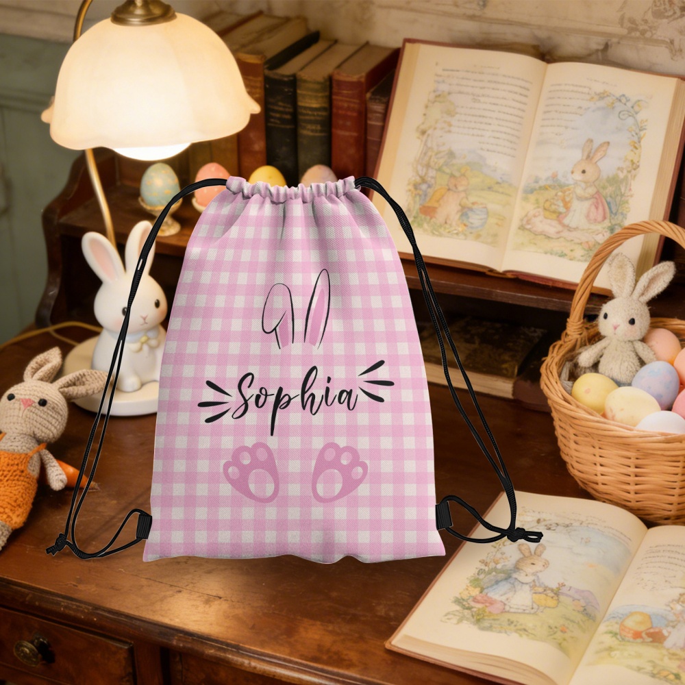 Personalized Easter Bunny Draw - Travel Accessories Pink recension och pris