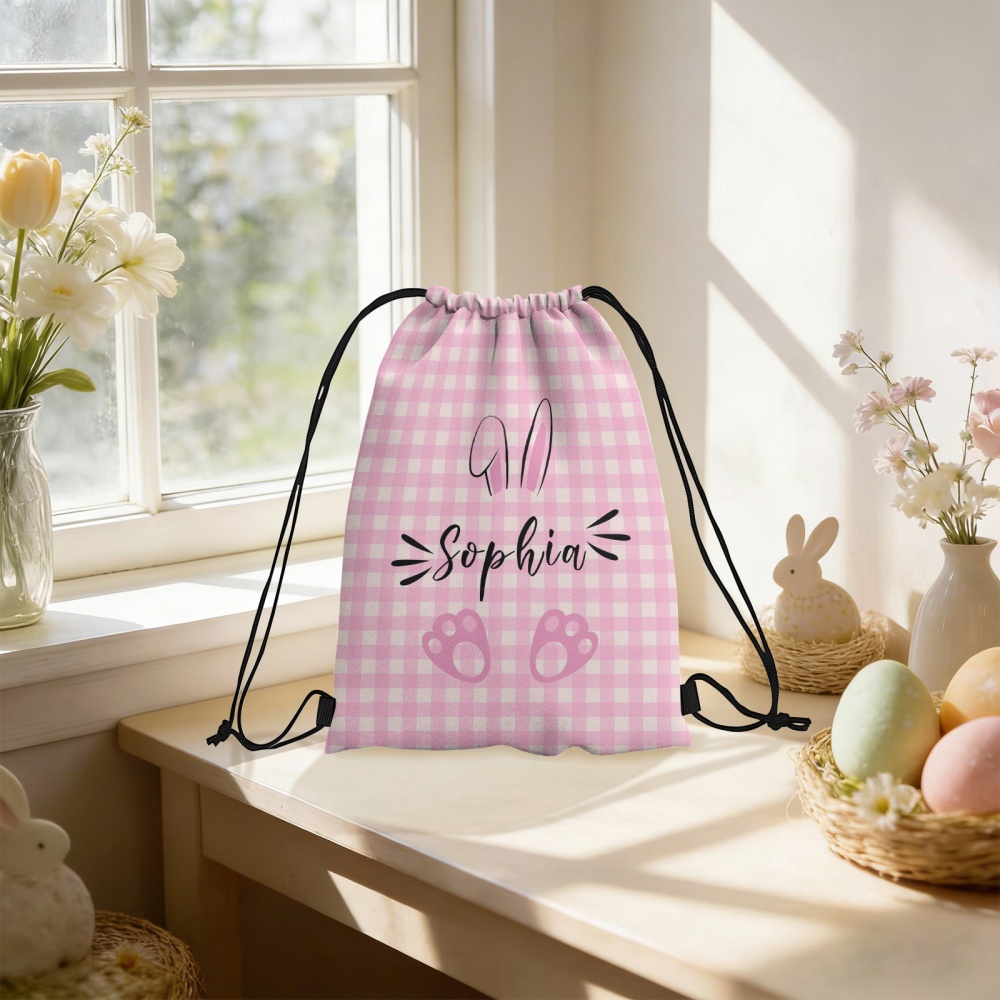 Personalized Easter Bunny Draw - Travel Accessories Pink recension och pris